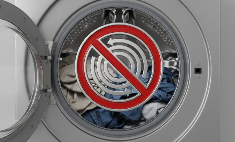 не крутить барабан в пральній машині